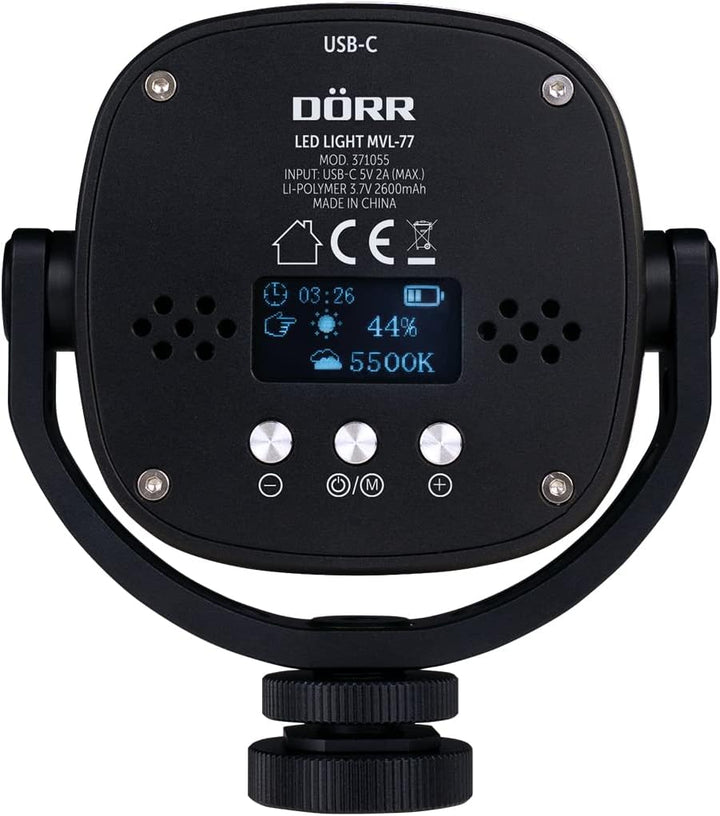 Dörr MVL-77 LED Videoleuchte Anzahl LEDs=77 Bi-Color