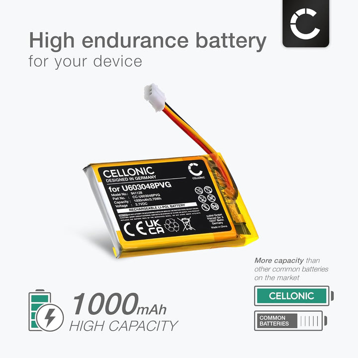 CELLONIC® Ersatz Akku U603048PVG kompatibel mit Astro Gaming C40 TR Wireless Controller Ersatzakku 1