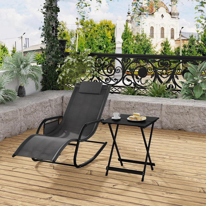 WOLTU Alu Tisch Klapptisch Campingtisch Balkontisch Gartentisch Klappbar aus Aluminium, 50.5x47x59.5