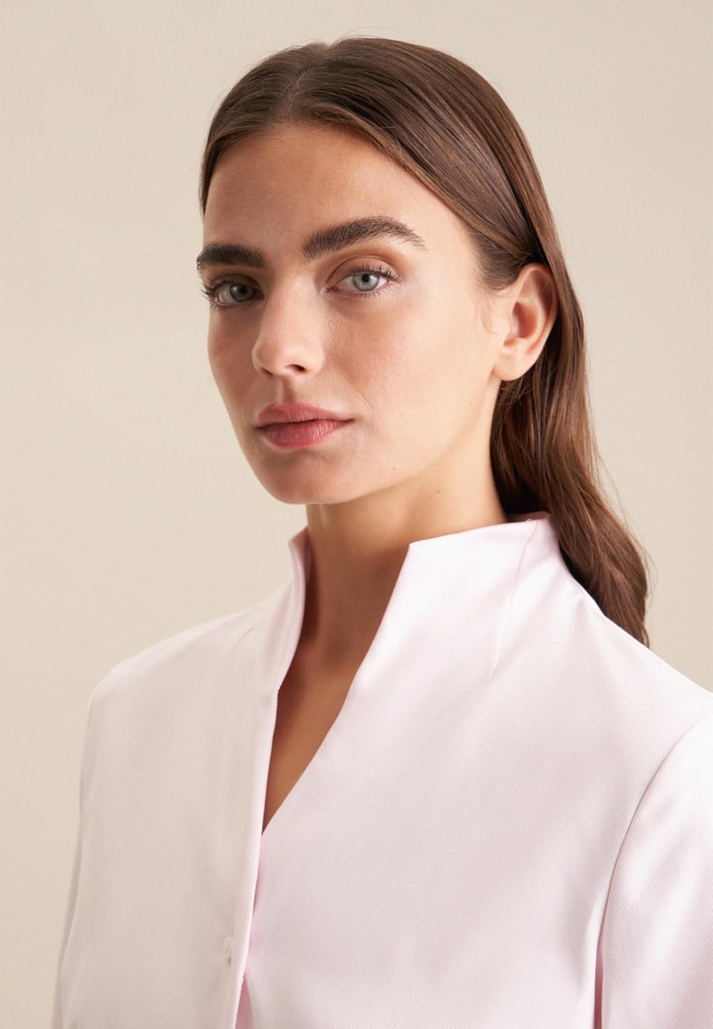 Seidensticker Damen Bluse - City Bluse - Bügelleicht - Kelchkragenbluse - Slim Fit - Langarm - 100%