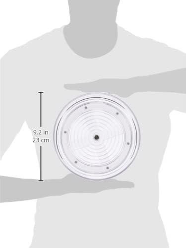 iDesign Cabinet/Kitchen Binz Drehteller, kleiner Schrank Organizer aus Kunststoff, durchsichtig, Son