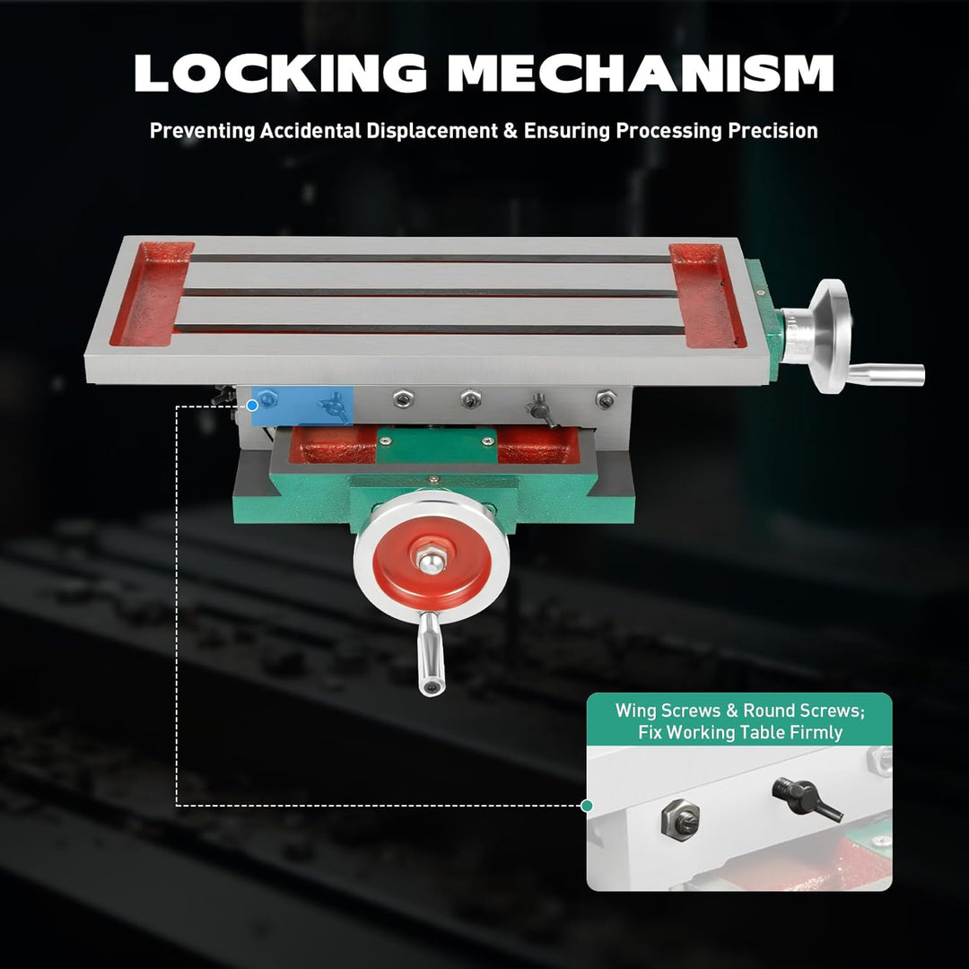 Kreuztisch Frästisch 450 x 170 mm, kreuztisch Tischbohrmaschine Metall Fräsmaschine, Multifunktions