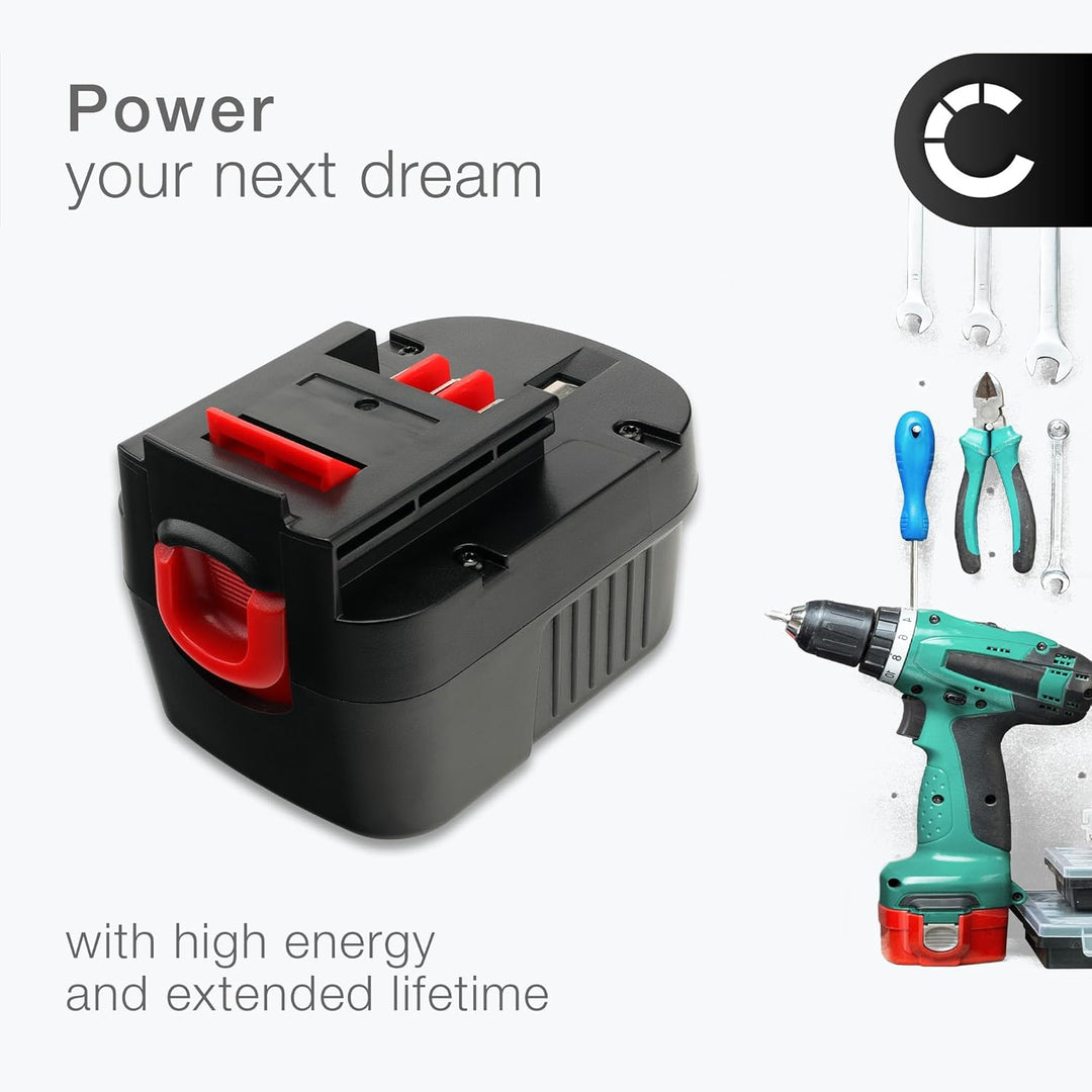 CELLONIC® Ersatz Akku für Black & Decker BD12PSK, BDBN1202, BDG1200K, SS12, XD1200 Ersatzakku A12E,