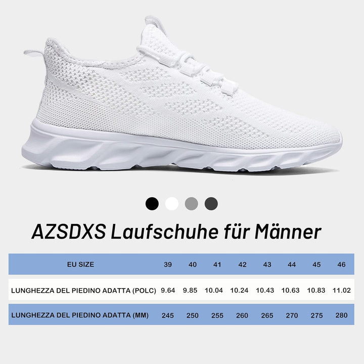 AZSDXS Sneaker Sportschuhe FüR Herren Turnschuhe Herren Schuhe Herren Sneaker Herren 40 EU Weiss, 40