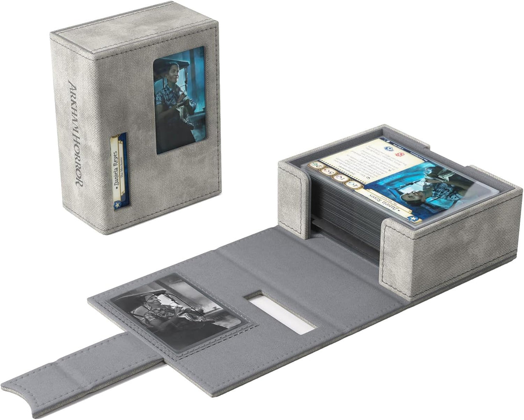 Gamegenic, Arkham Horror Investigator Deck Tome Neutral - Gray