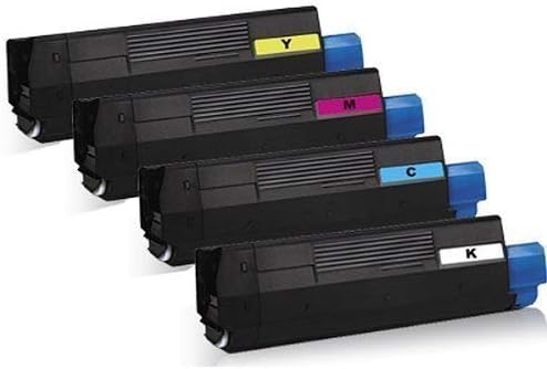 4X Print-Klex XXL Tonerkartuschen kompatibel für Oki C3100 C3200 N C5100 N C5150 N C5200 N C5200 NE