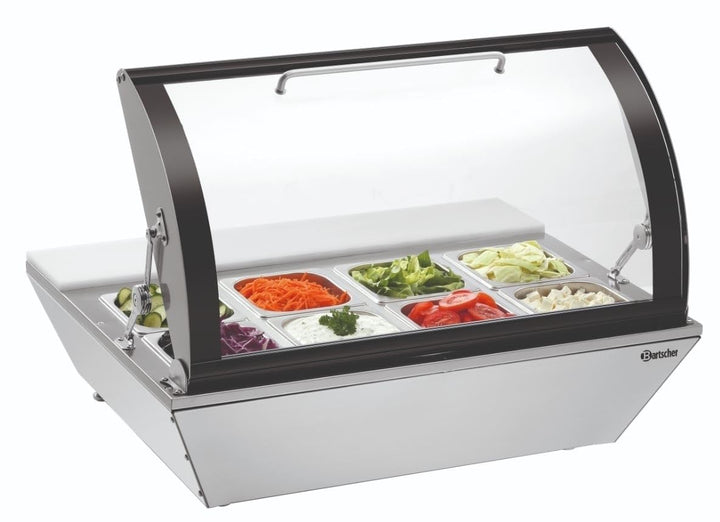 Bartscher Kühlauslagevitrine 67 Liter mit 8 x 1/6GN - 700211G