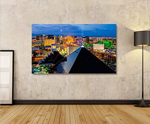 islandburner Bild Bilder auf Leinwand Las Vegas V4 Luxor 1p XXL Poster Leinwandbild Wandbild Dekoart