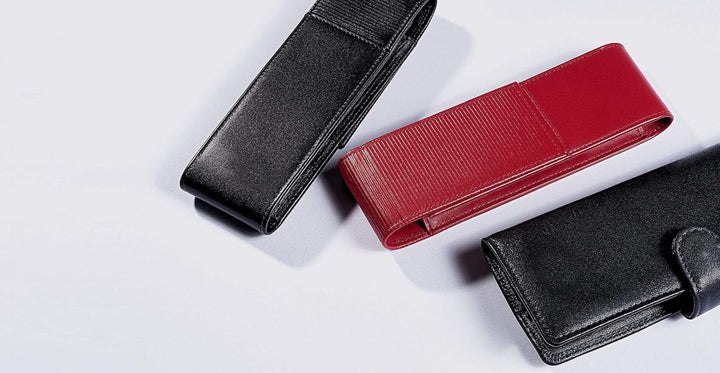 Lamy A315 Lederwaren Hochwertiges Nappaleder-Etui 859 in der Farbe Rot Für zwei Schreibgeräte A315-