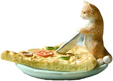 Gemmia Miniatur Feengarten Katze Figur- Dinnerparty vorbereiten Katze, Dinnerparty Vorbereiten Katze