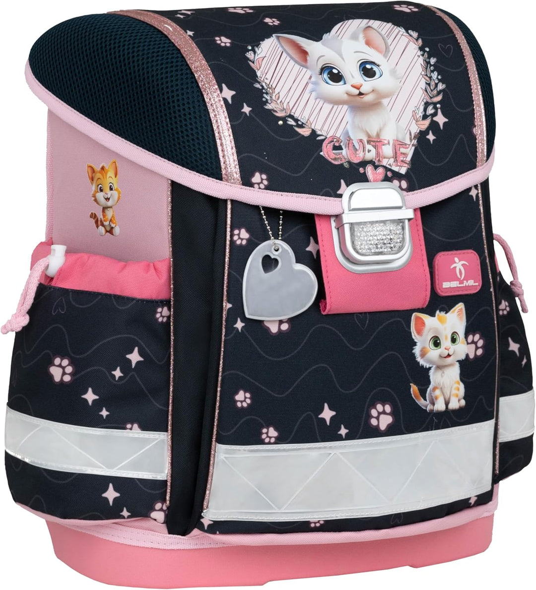 Belmil Classy Schulranzen Set 4 - teilig (403-13/AG/S) Cute Kitten 2