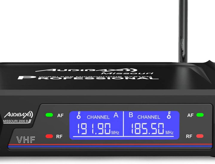 Audibax Missouri 2000 Micrófono Doble Inalámbrico Mano VHF Rango B
