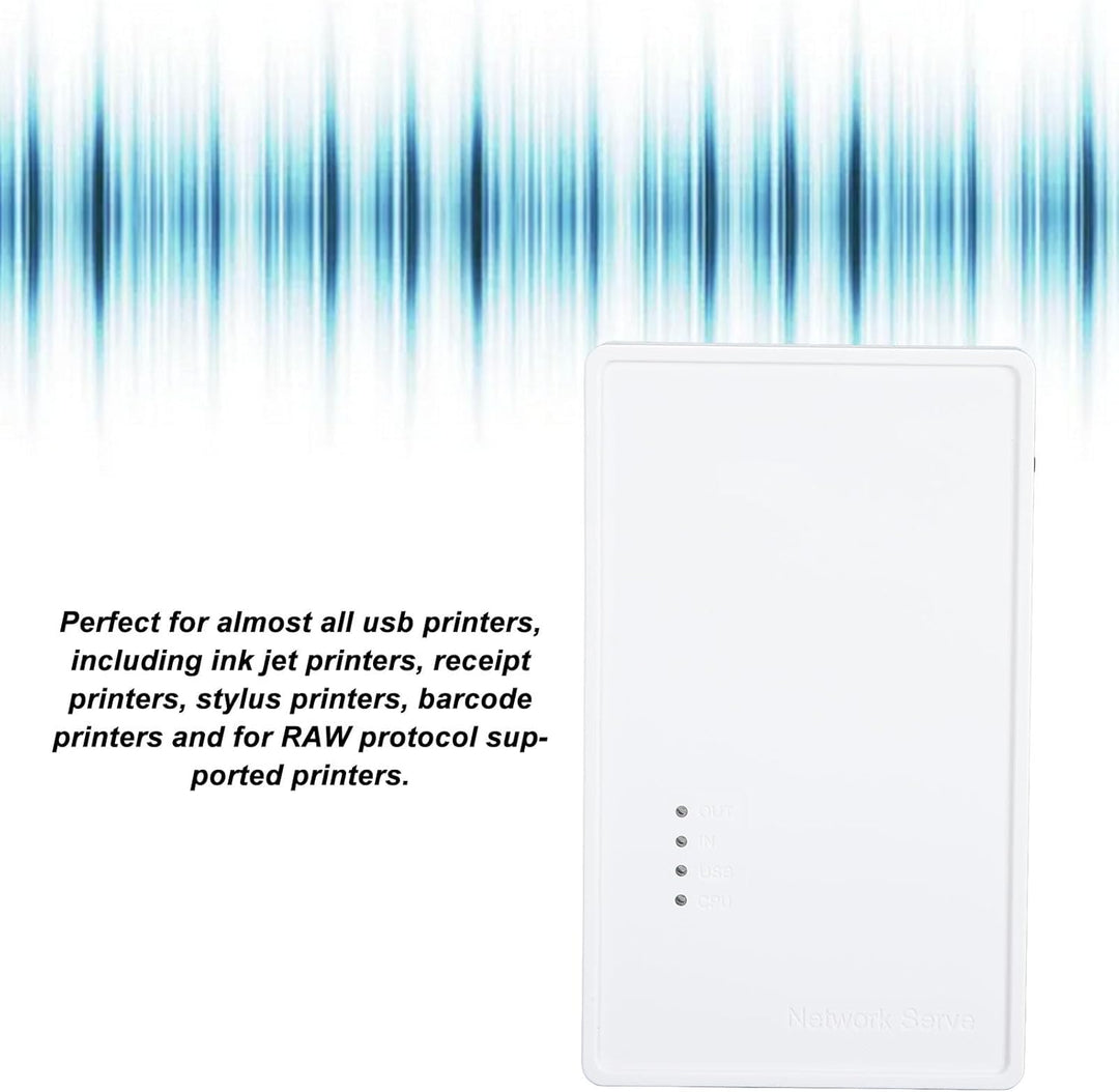 Plyisty USB-Wireless-Druckserver, Druckserver mit 10/100 Mbit/s LAN/Bridge, Unterstützt Kabelgebunde
