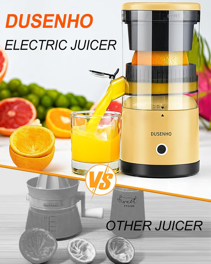 Zitronenpresse Elektrisch Orangenpresse Saftpresse Elektrisch Zitruspresse Tragbare USB-Aufladung Ju