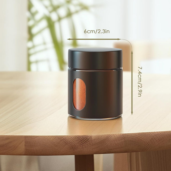 Enfmay Kaffeedose Luftdicht, Glas Vorratsdose, Kaffeedose für Tee Nüsse Kakao mit Transparentem Fens