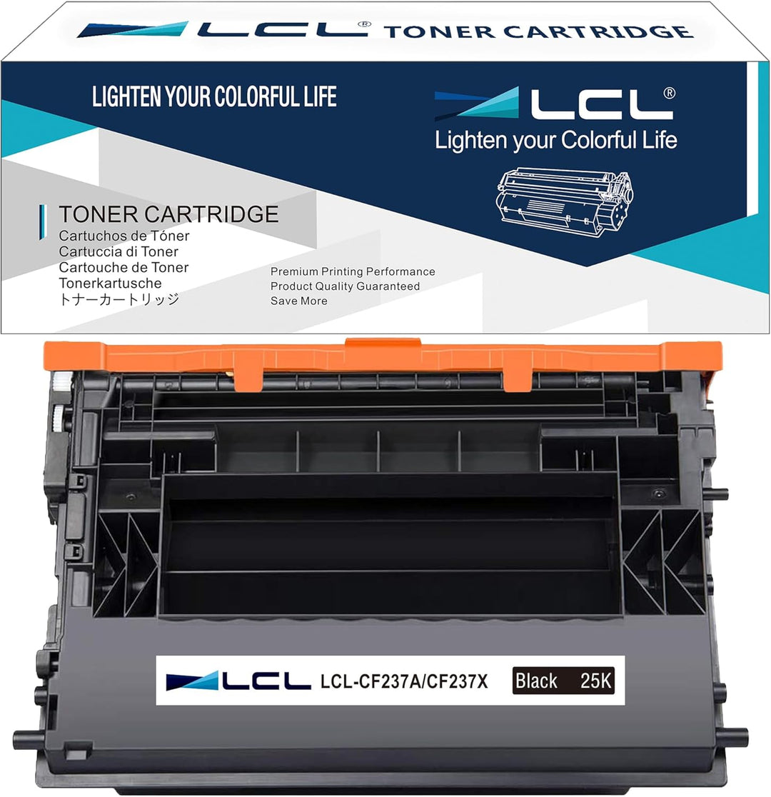 LCL Kompatibel Tonerkartusche 37X CF237X 25000 Seiten (1 Schwarz) Ersatz für HP Laserjet Enterprise