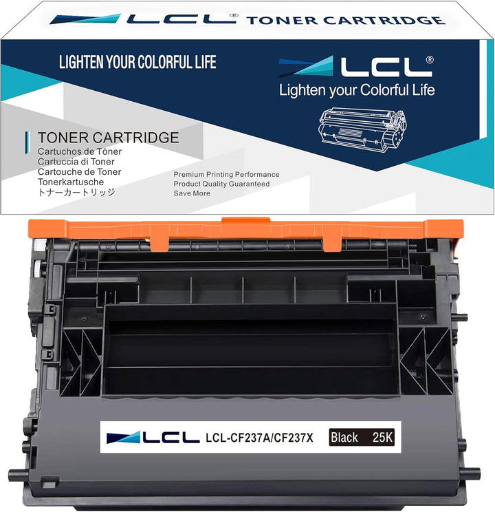 LCL Kompatibel Tonerkartusche 37X CF237X 25000 Seiten (1 Schwarz) Ersatz für HP Laserjet Enterprise