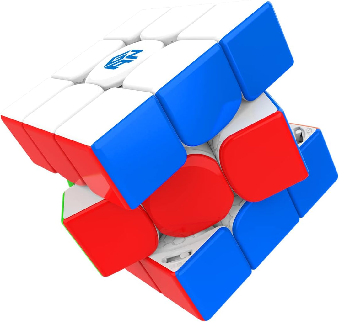 GAN Mini M Pro, 3x3 Stickerloser Magnetischer Speedcube 356 Speedcube 353mm für Einhändig oder klein