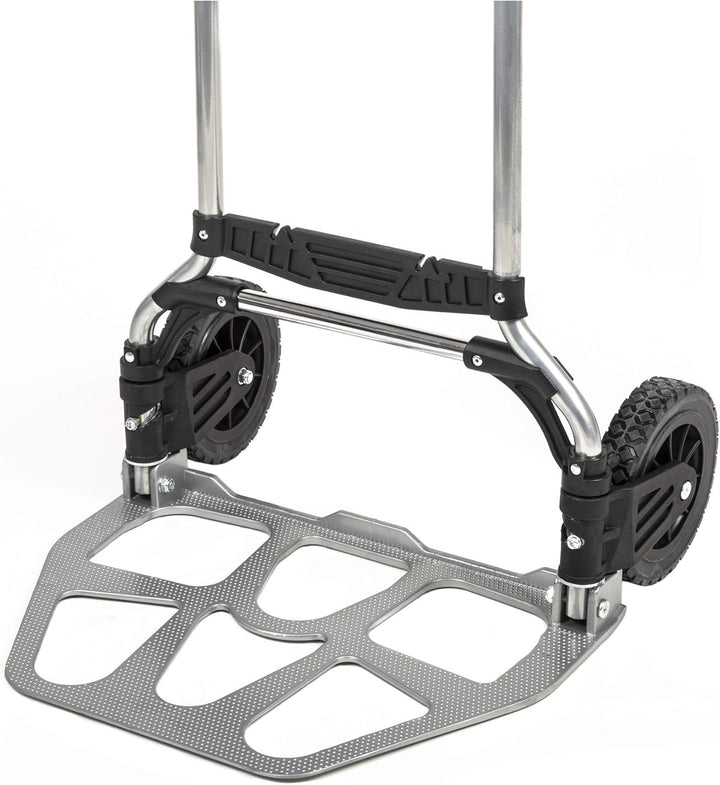 STIER Sackkarre klappbar, Aluminium Transportkarre, Belastbarkeit bis 120kg, Stapelkarre zum Transpo