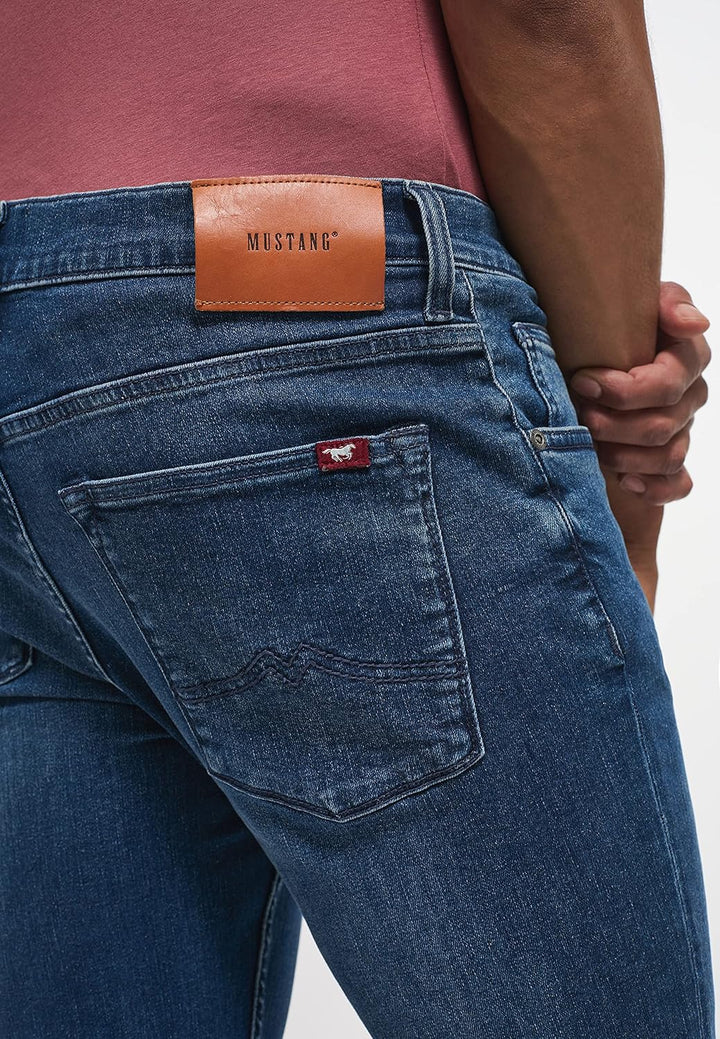 MUSTANG Herren Skinny Fit Fit Style Frisco 35W / 34L Mittelblau 782, 35W / 34L Mittelblau 782