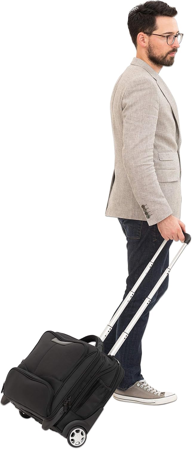 Dermata 2-Rollen-Businesstrolley Nylon 44,5 cm schwarz