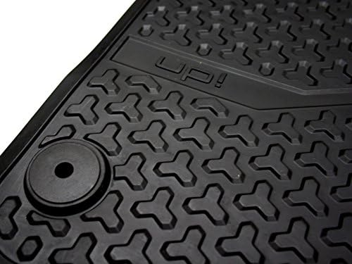 Volkswagen 1S1061501041 Gummi Fussmatten 2X Gummimatten Allwettermatten vorn, mit up! Schriftzug, Ni