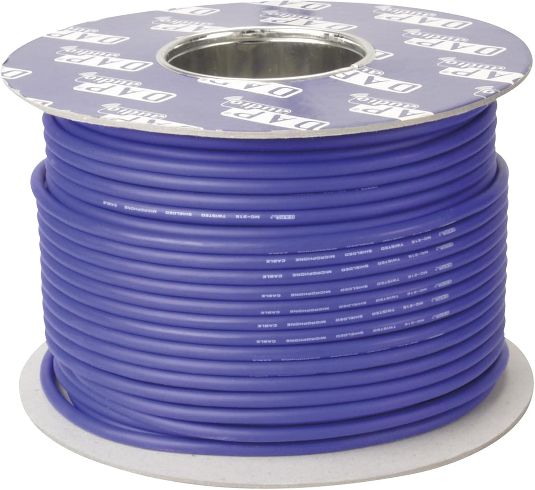DAP DIG-110 AES-EBU 110 Ohm Digital Cable Blue DMX Kabel Rolle 100m