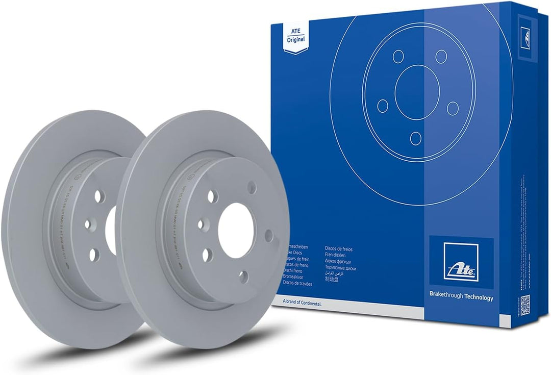 ATE Original Bremsscheibe - 2 Bremsscheiben - 24.0112-0188.1 - ECE-R90 Strassenzulassung Single, Sin