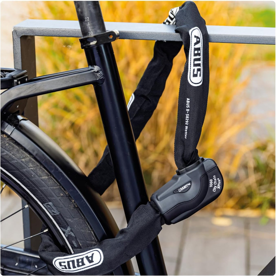 ABUS Kettenschloss Granit CityChain XPlus 1060 – Fahrradschloss aus gehärtetem Stahl – ABUS-Sicherhe