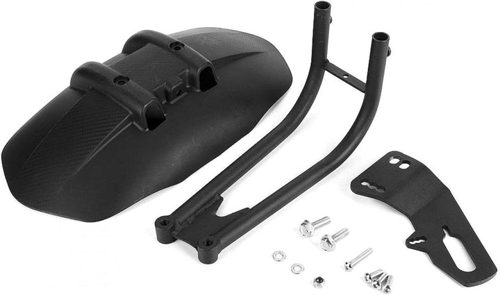 Schwarz Motorrad Hinterrad Kotflügel, Motorrad Edelstahl Kotflügel Heckabdeckung,Heck Kotflügelschut