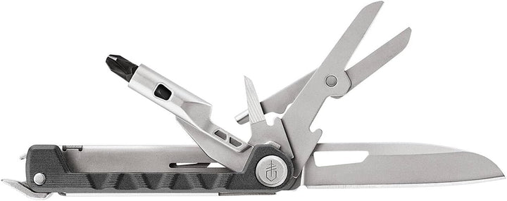 Gerber Taschenmesser mit 8 Funktionen, Multitool mit glatter Klinge, ArmBar Drive, Dunkelgrau, Edels
