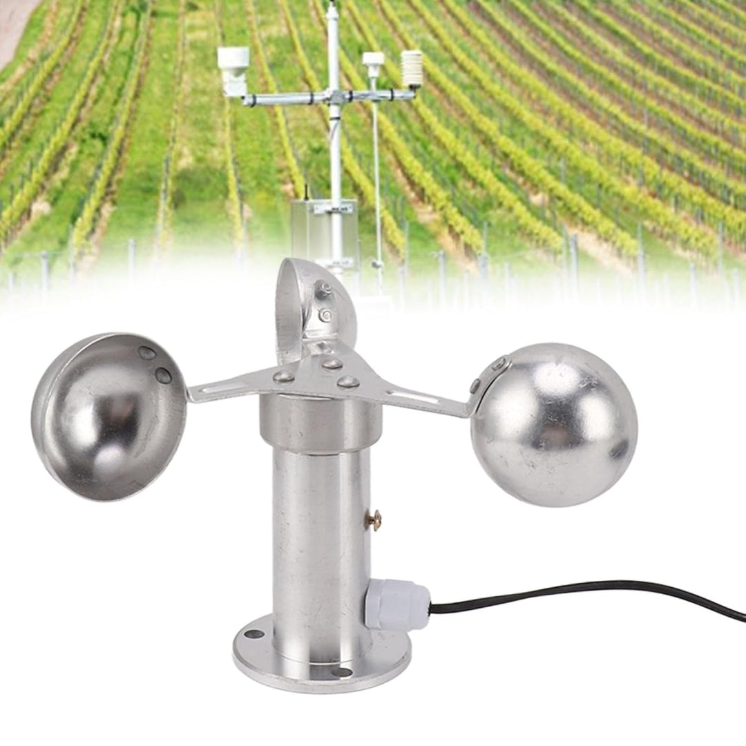 Glomora Windgeschwindigkeitssensor,3 Tassen Windsensor Anemometersensor Aluminiumlegierung langlebig