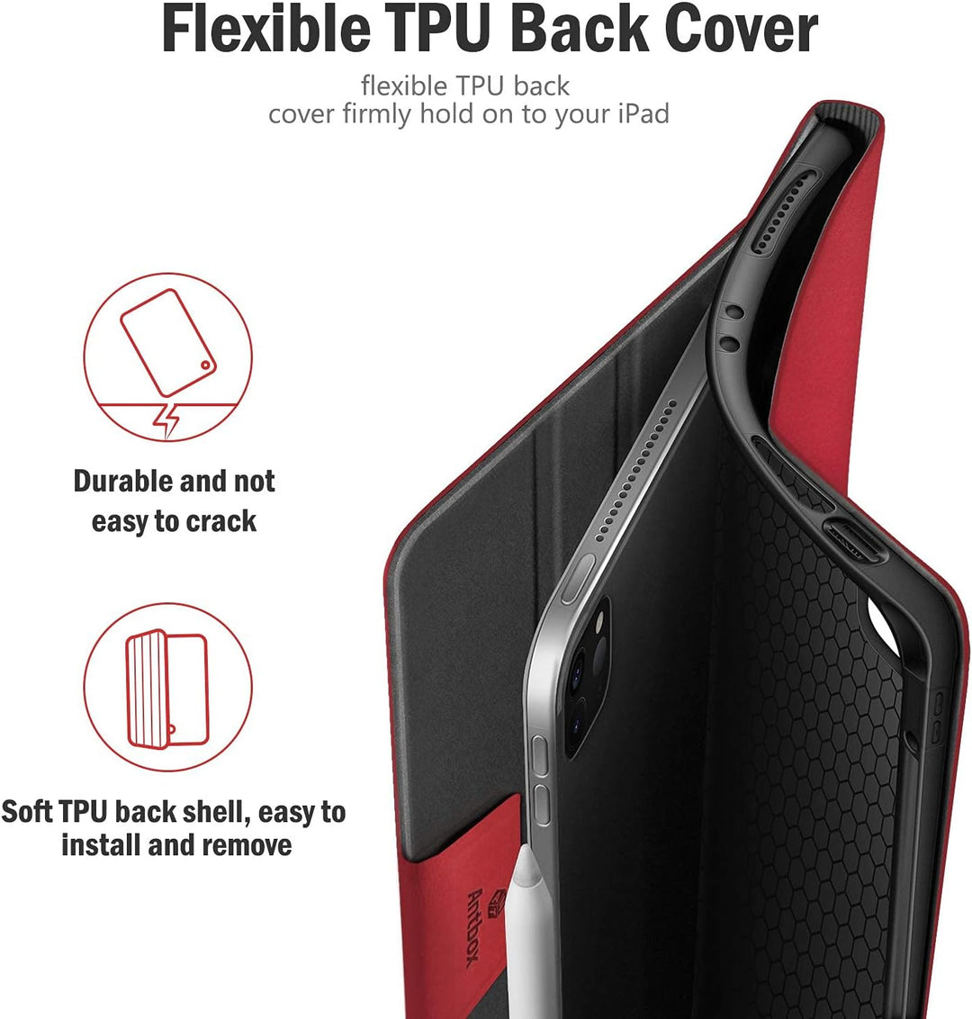 Antbox Hülle für iPad Pro 12.9 Zoll 2022 (6. Generation)/2021 (5.Gen) / 2020 (4.Gen) / 2018 (3. Gen)