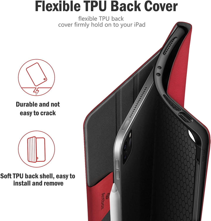 Antbox Hülle für iPad Pro 12.9 Zoll 2022 (6. Generation)/2021 (5.Gen) / 2020 (4.Gen) / 2018 (3. Gen)