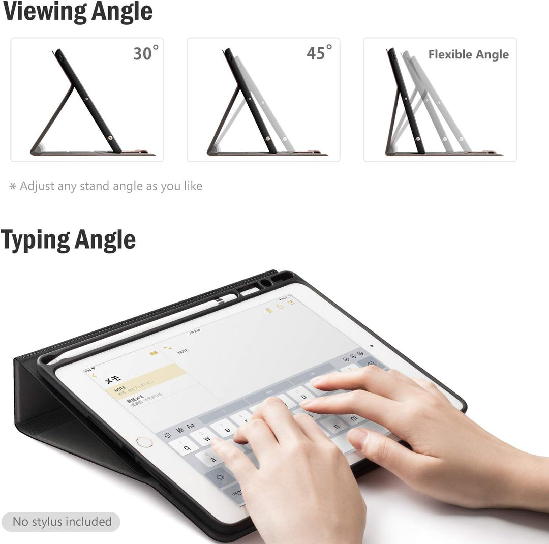 Antbox Hülle für iPad 10.2 (9. Generation/8. Generation/7. Generation) mit stifthalter Auto Schlaf/W