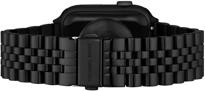 Michael Kors Herrenarmband für Apple Watch®, 38/40/41 mm und 42/44/45/49 mm, aus Edelstahl Black, Bl