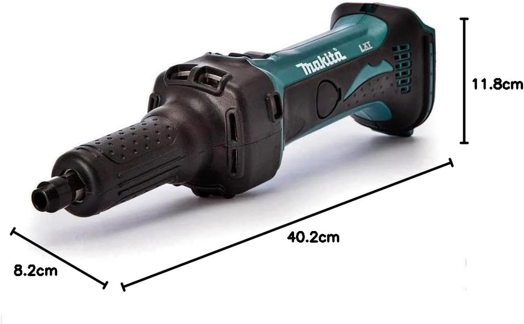 Makita DGD800Z Akku-Geradschleifer 18 V (ohne Akku, ohne Ladegerät), Grün, 11,4 cm L x 8,9 cm W x 40