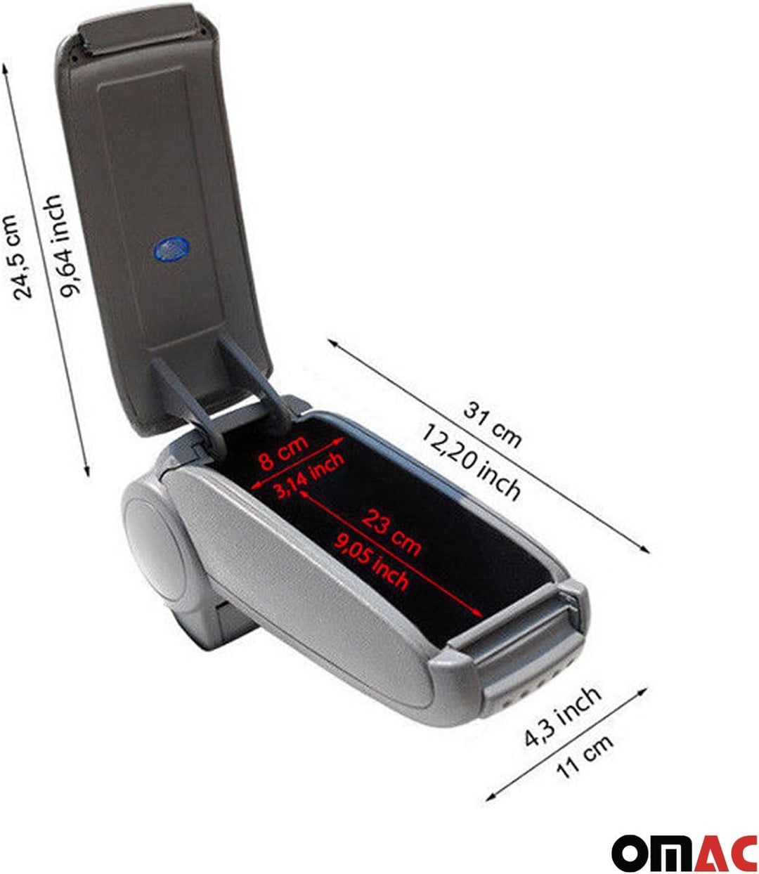 Mittelarmlehne Armlehne kompatiel mit VW Caddy 2015-2020 Schwarz Passform