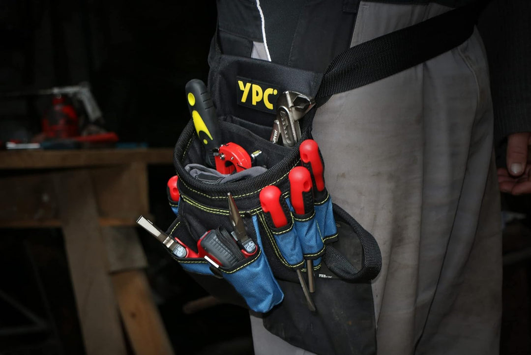 YPC Presto Werkzeug Gürteltasche XL – Werkzeuggürtel, Arbeitsgürtel, wasserfeste Werkzeugtasche mit