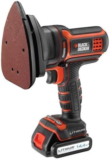Black+Decker Multievo Schleifer-Kopf (Multifunktionswerkzeug-Zubehör, 0-7500 Schwingungen pro Minute