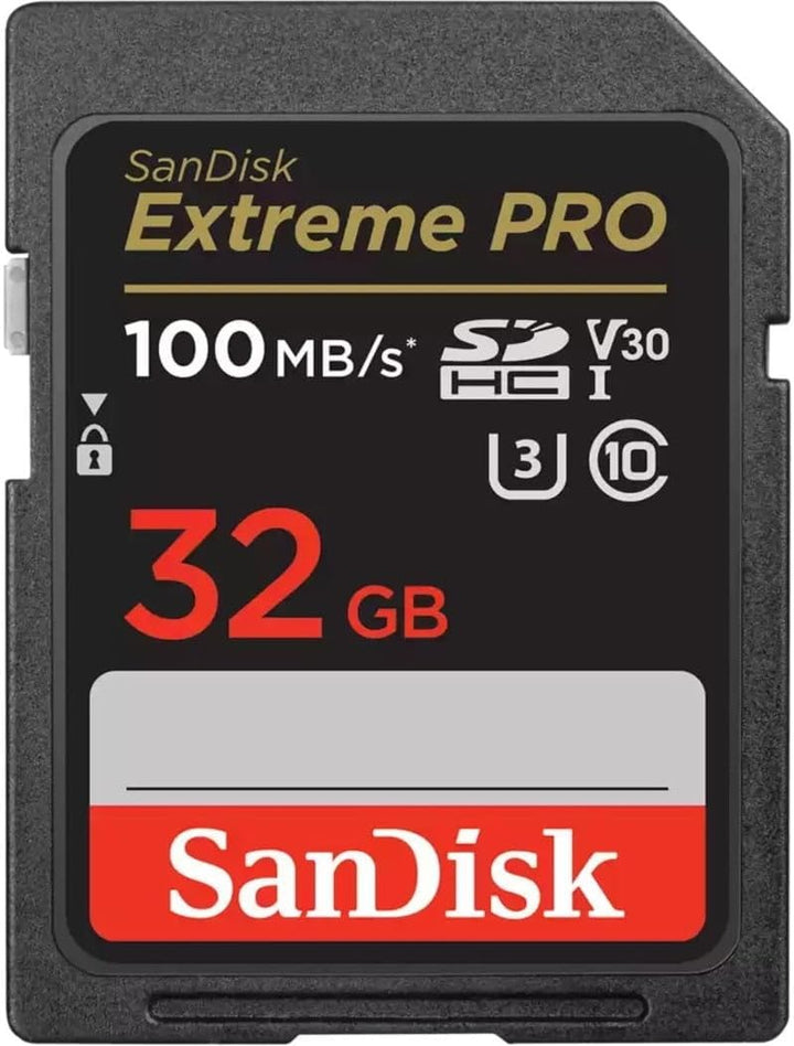 SanDisk Extreme PRO SDHC UHS-I Speicherkarte 32 GB (V30, Übertragungsgeschwindigkeit 95 MB/s, U3, 4K