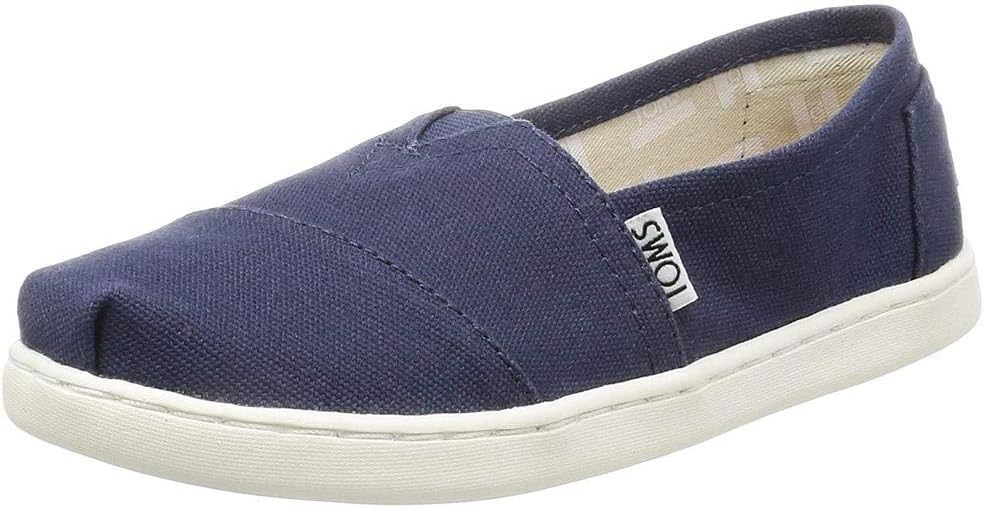 TOMS Unisex Kinder Alpargata Core Flache Slipper 30 EU Marineblau, 30 EU Marineblau