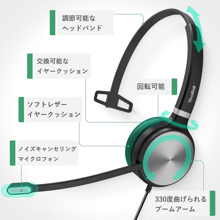 Yealink Headset YHS36 Mono, YHS36 Mono