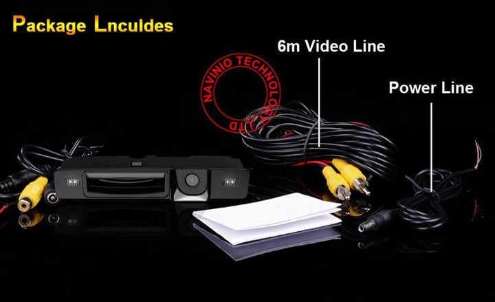 Navinio Wasserdicht umkehrbare Fahrzeug-spezifische Griffleiste Kamera integriert in Koffergriff Rüc