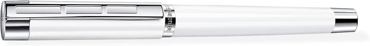 STAEDTLER Initium Resina Füllhalter, weisses Edelharz, B, Made in Germany, mit edler Geschenkverpack