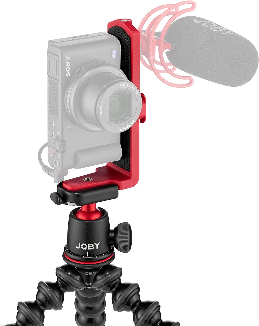 JOBY GorillaPod 3K Vert Kit, Kompaktes, flexibles 3K-Stativ und 3K-Kugelkopf mit vertikaler L-Halter