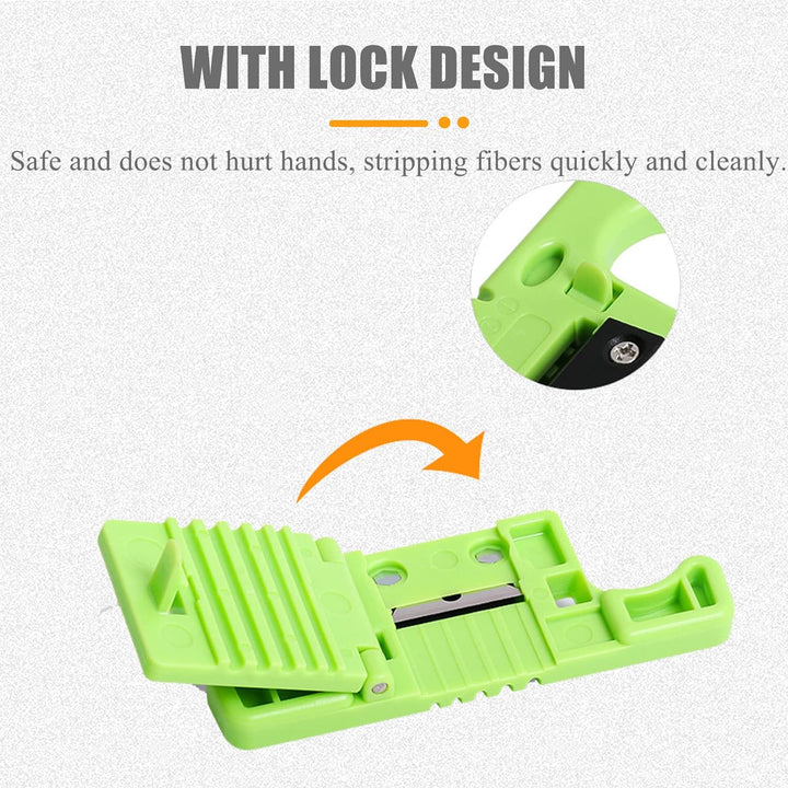 Abisolierer, Abisolierzange Mit Schlossdesign, Kabel Entmantler Geeignet für Lichtwellenleiter mit e
