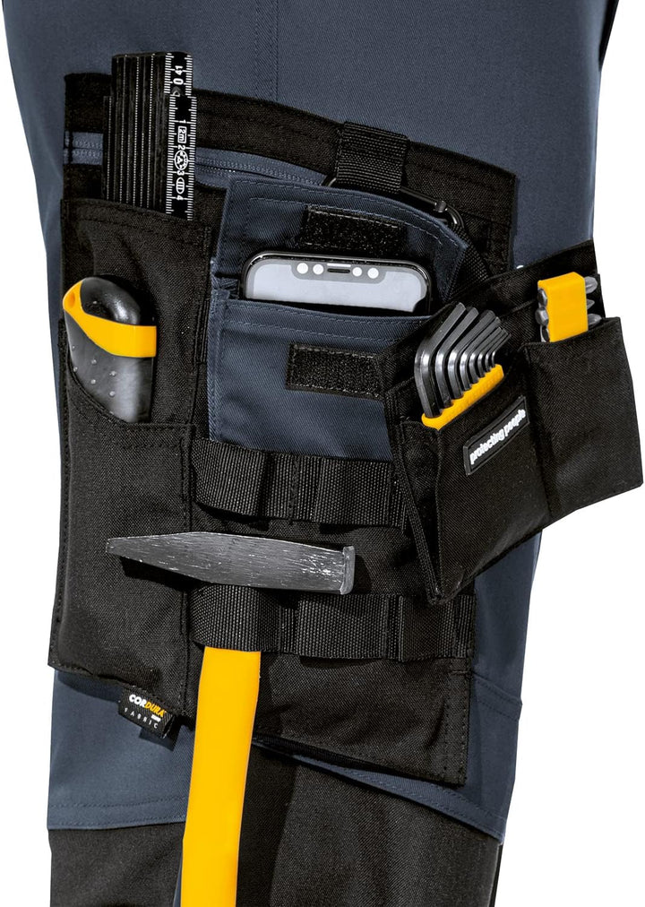 Uvex Echor Bundhose - Herren Arbeitshose mit Stretch-Bund - Cargohose - flexibel & robust 62 Dunkelb