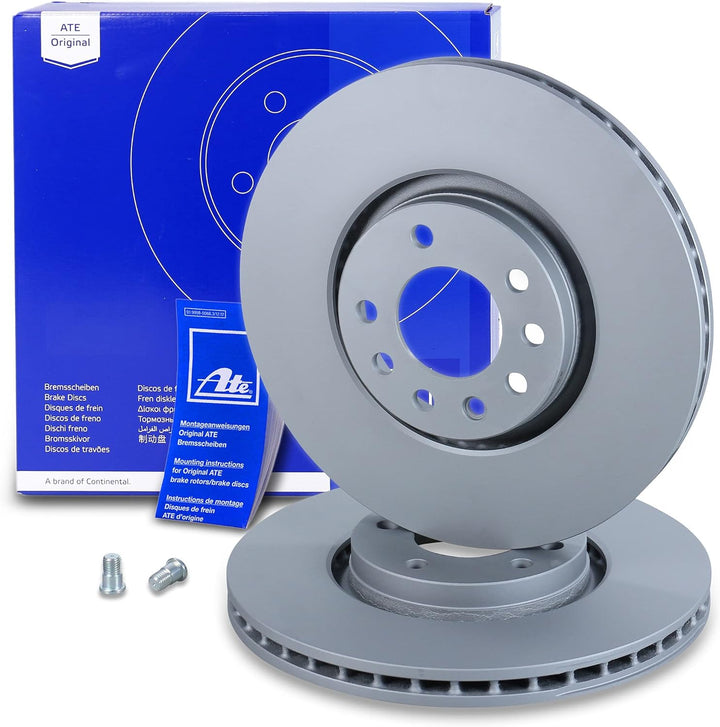 ATE Bremsenset inkl Bremsscheiben Vorne Ø 308 mm Belüftet + Hinten Ø 264 mm Voll + Bremsbeläge Vorne
