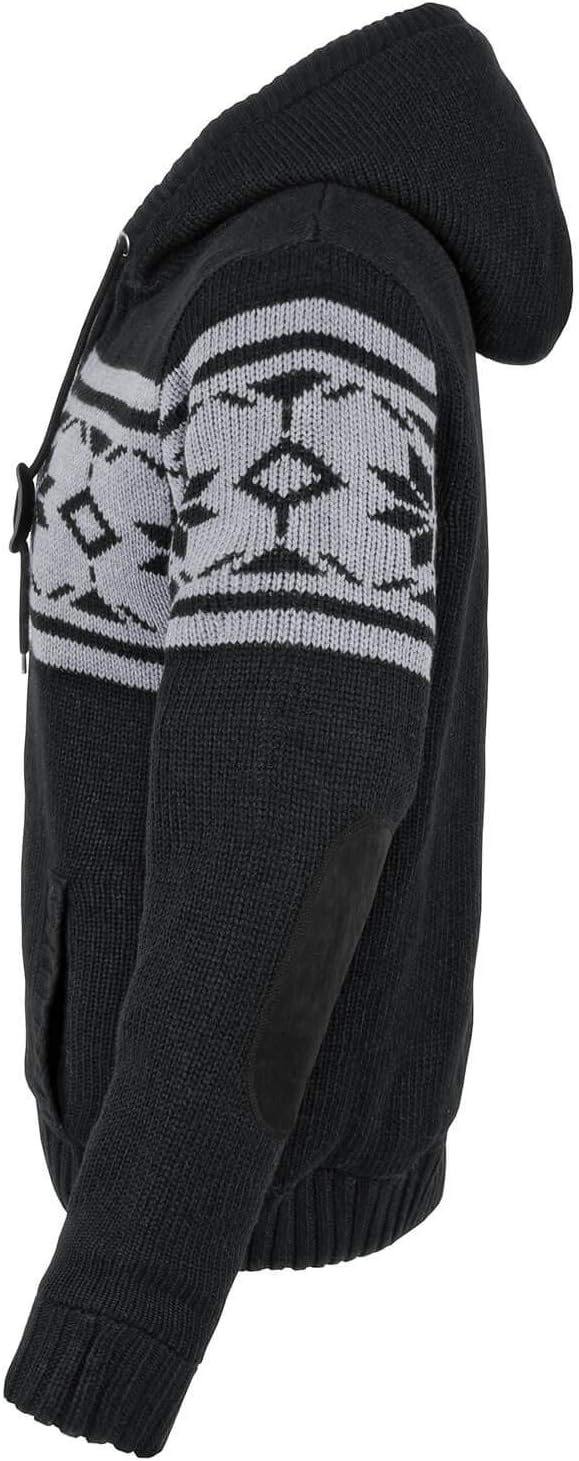 bw-online-shop Norweger Strickjacke Taylor mit Fell S Schwarz, S Schwarz